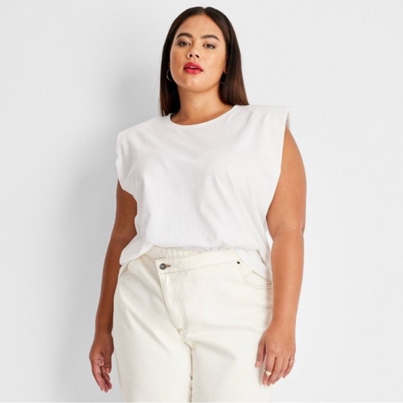 💜 Future Collective Kahlana Barfield Brown Sleeveless Cut-Out Back Knit T-Shirt - Picture 1 of 10